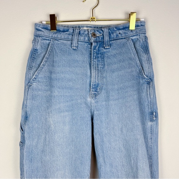 Abercrombie & Fitch Curve Love The 90s Relaxed Jeans High Rise Carpenter Size 25 - Picture 4 of 11